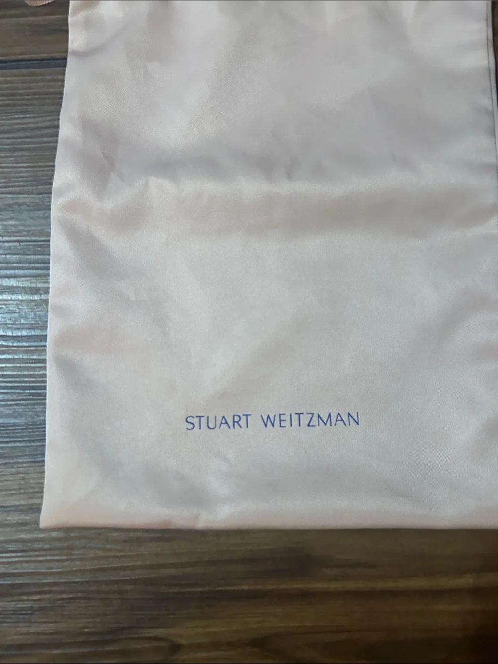Stuart Weitzman Soft Blush Pink Drawstring Dust Bag